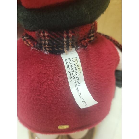 Snowman In Snowshoes Standing 14" Broom Pale of Snowballs Table Top Decor - Picture 7 of 8